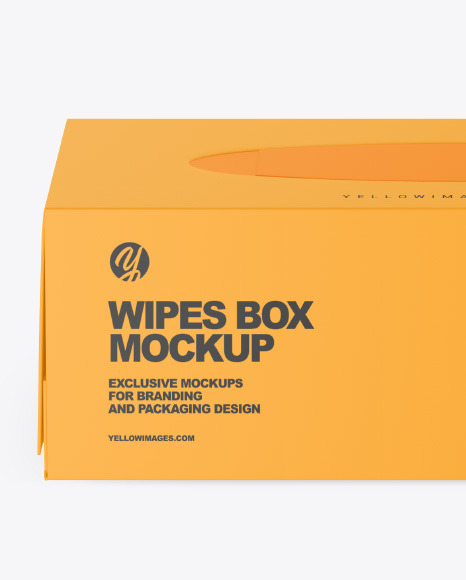Matte Box w  Wipes Mockup PSD #2