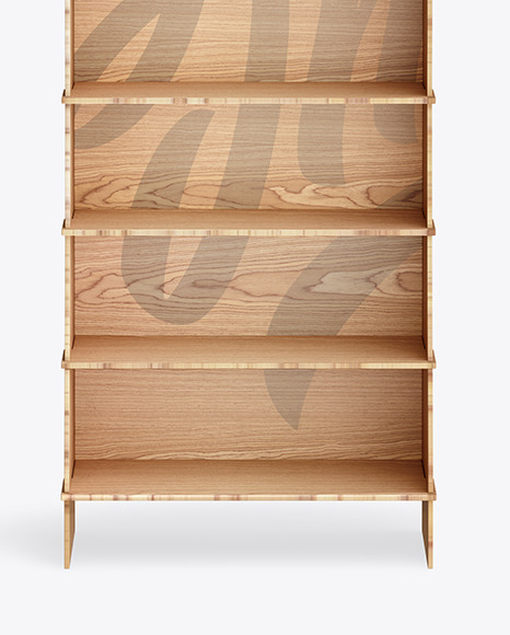 Wooden Display Stand Mockup PSD #1