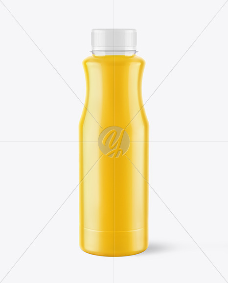 Orange Juice Plastic Bottle Mockup Orange Juice Plastic Bottle Mockup