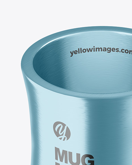 Metallic Mug Mockup PSD #2