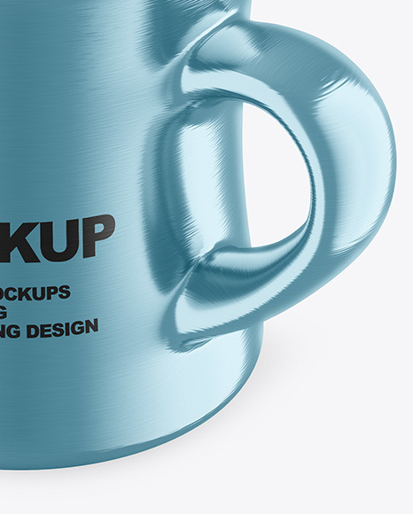 Metallic Mug Mockup PSD #1