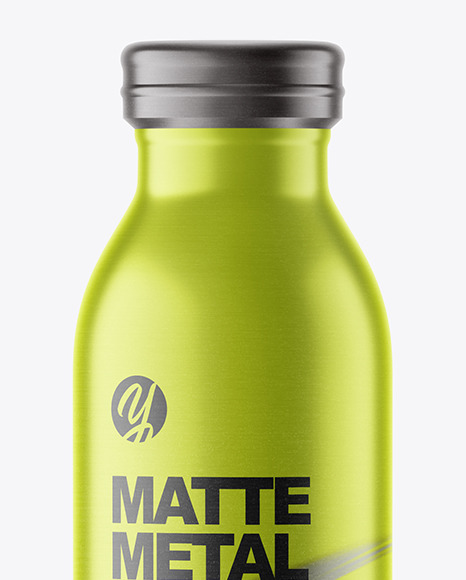 Matte Metallic Thermo Bottle Mockup PSD #2