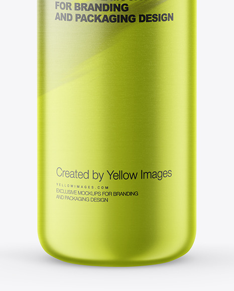 Matte Metallic Thermo Bottle Mockup PSD #1