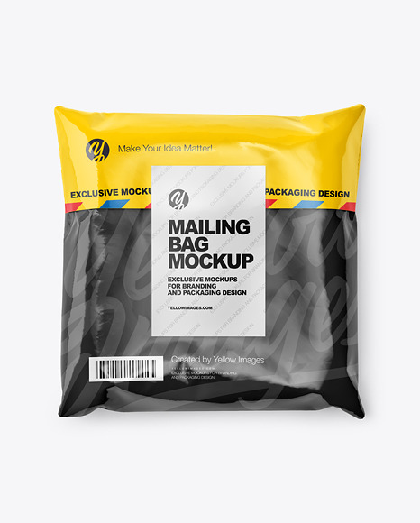 Glossy Mailing Bag Mockup
