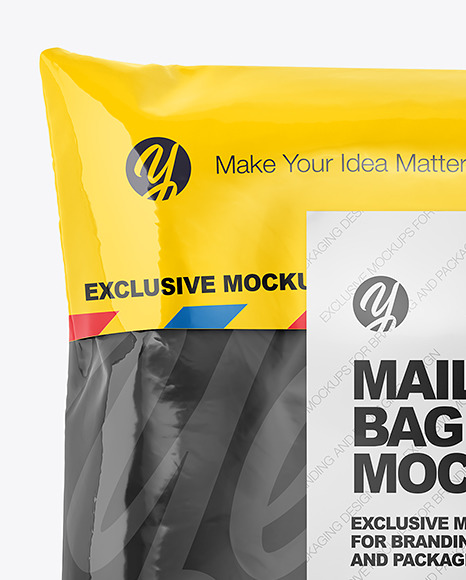 Glossy Mailing Bag Mockup PSD #1