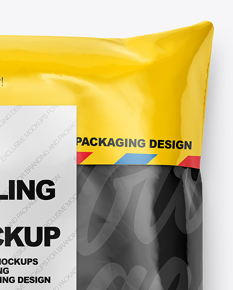 Glossy Mailing Bag Mockup PSD #6
