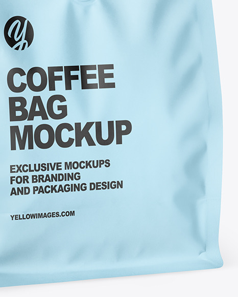 Matte Coffee Bag Mockup PSD #4