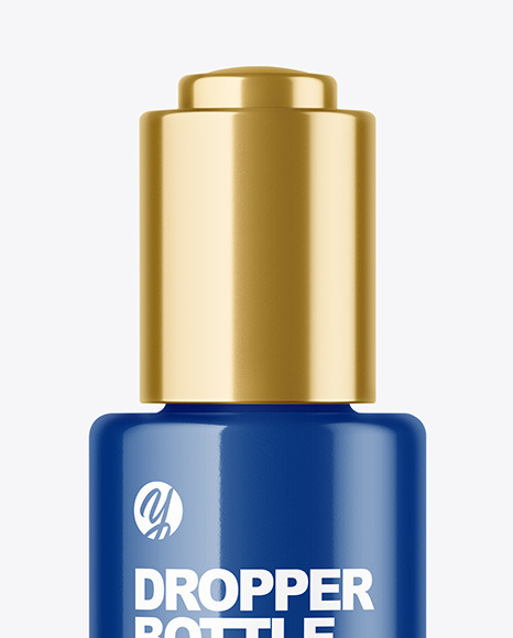 Glossy Dropper Bottle Mockup PSD #1