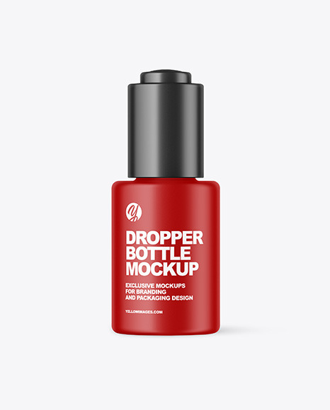 Matte Dropper Bottle Mockup PSD #2