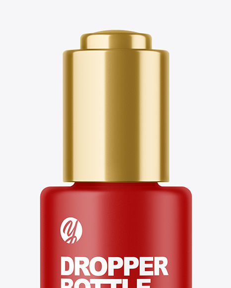 Matte Dropper Bottle Mockup PSD #1