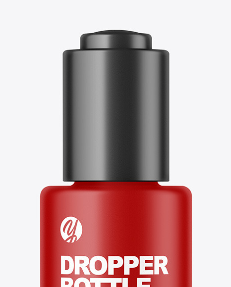 Matte Dropper Bottle Mockup PSD #6