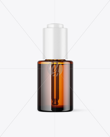 Free Amber Glass Dropper Bottle Mockup PSD Mockups