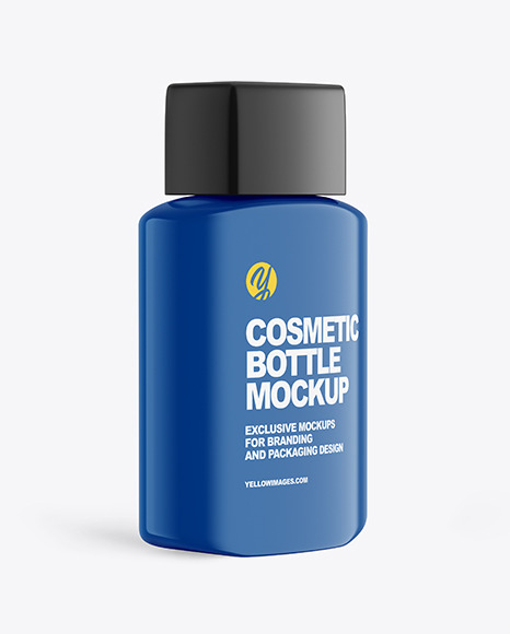 Glossy Cosmetic Bottle Mockup PSD #2