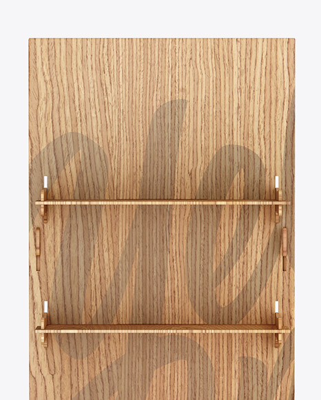 Wooden Display Stand Mockup PSD #2