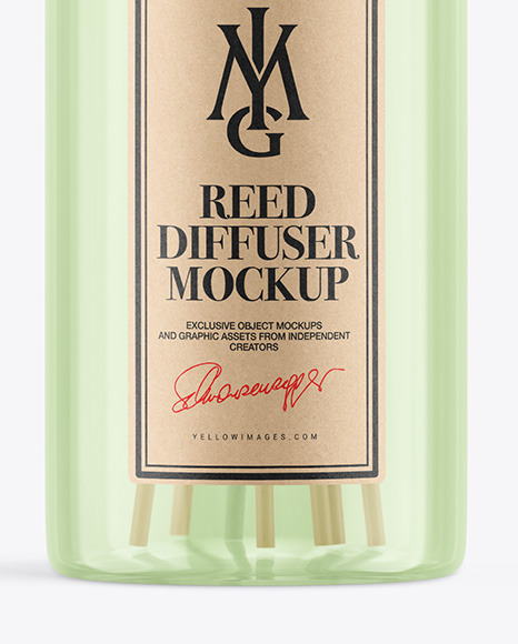 Clear Diffuser Bottle Mockup PSD #6