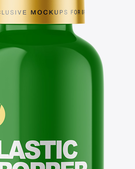 Glossy Dropper Bottle Mockup PSD #1