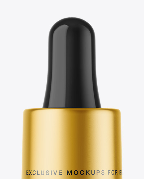 Amber Glass Dropper Bottle Mockup PSD #2