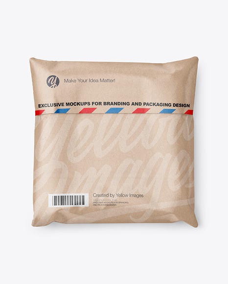 Kraft Paper Mailing Bag Mockup PSD #2