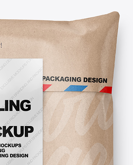 Kraft Paper Mailing Bag Mockup PSD #6