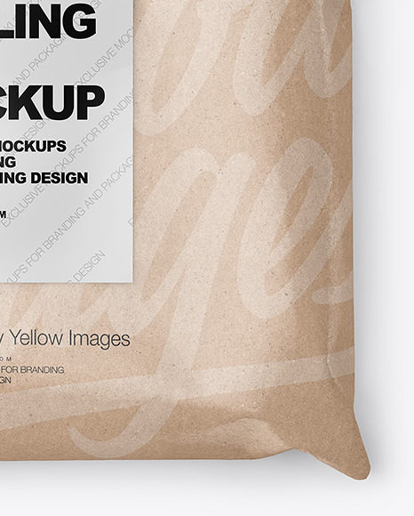 Kraft Paper Mailing Bag Mockup PSD #5