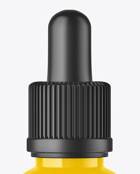 Glossy Dropper Bottle Mockup PSD #1