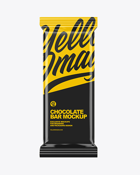 Glossy Chocolate Bar Mockup