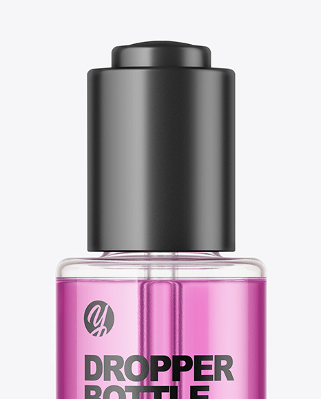Color Liquid Glass Dropper Bottle Mockup PSD #6