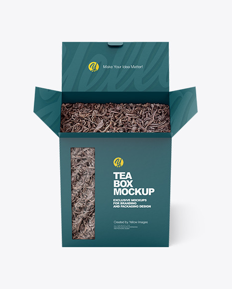 Box with Black Tea Mockup PSD #4