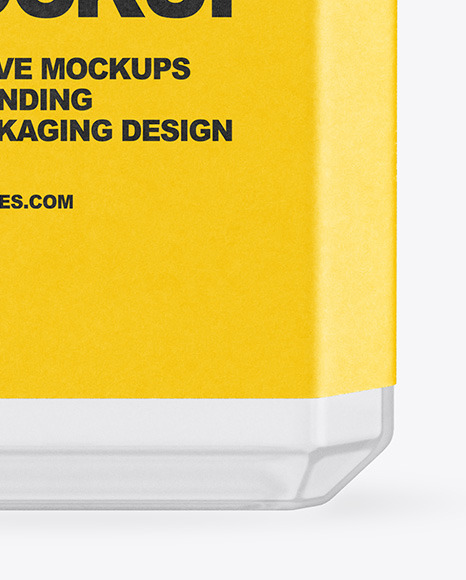 Clear Plastic Bottle Mockup PSD #1