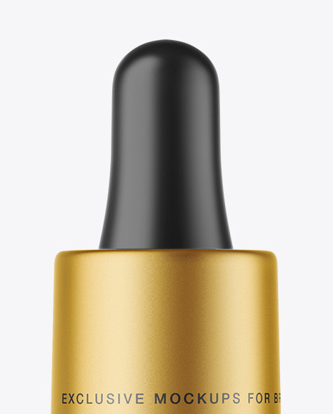 Matte Plastic Dropper Bottle Mockup PSD #2