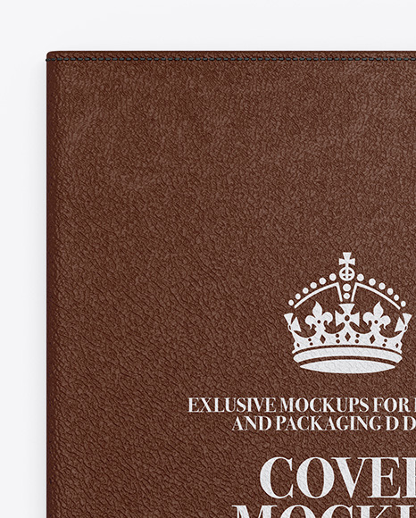 Leather Cover Mockup PSD #2