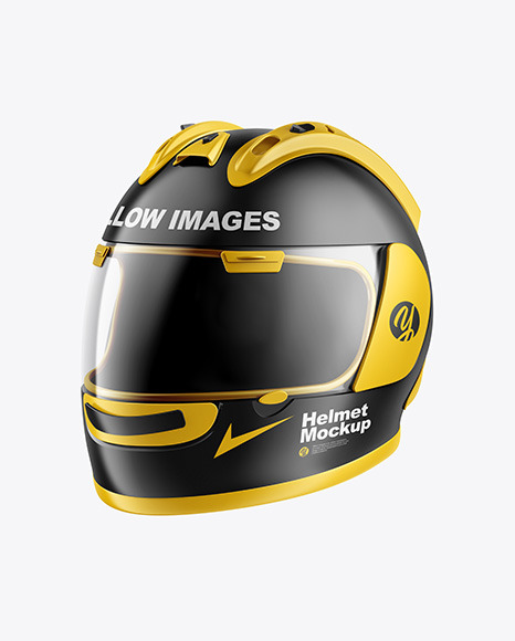 Free Matte Moto GP Helmet Mockup PSD Mockups