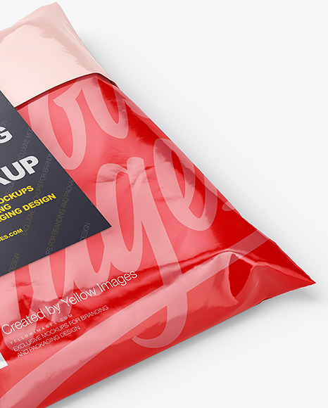 Glossy Mailing Bag Mockup PSD #7
