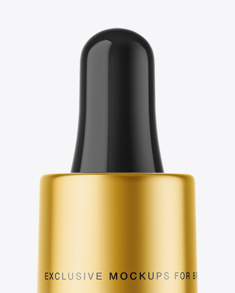 Blue Glass Dropper Bottle Mockup PSD #2