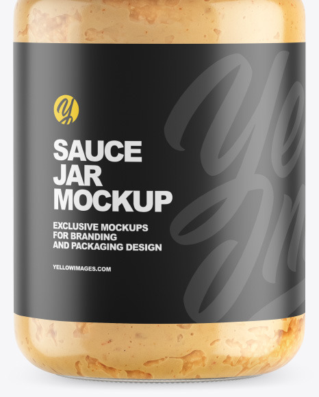 Clear Glass Jar w  Spread Mockup PSD #1