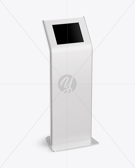 Terminal with Metallic Racks Mockup Terminal with Metallic Racks Mockup