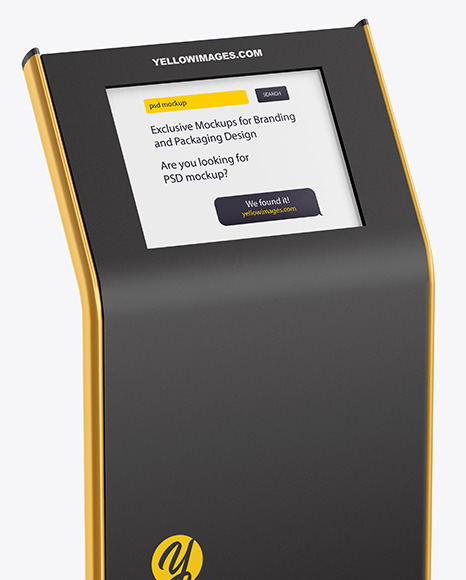 Terminal with Metallic Racks Mockup PSD #2