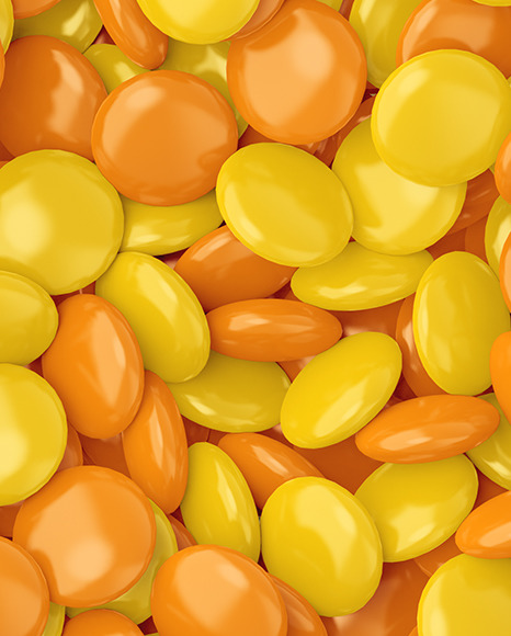 Round Tin Can with Dragee Mockup PSD #2