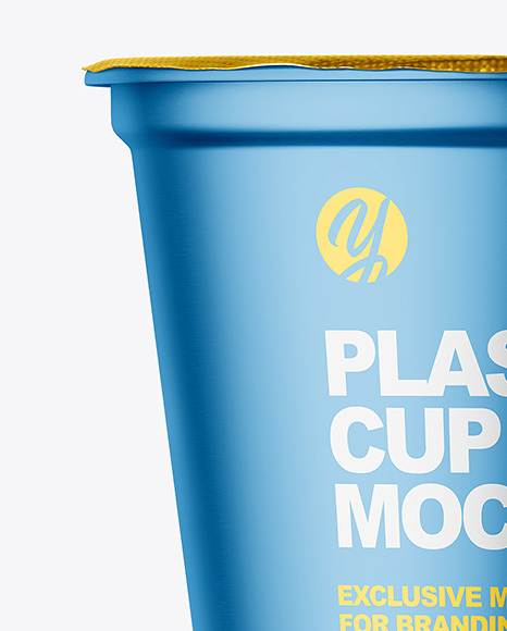 Metallic Yoghurt Cup Mockup PSD #6