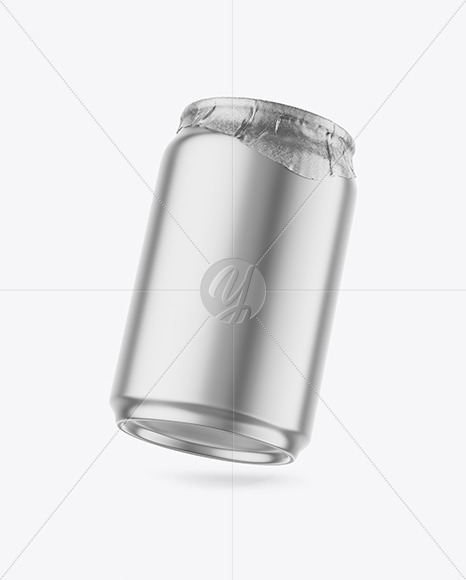 Download 250ml Matte Metallic Drink Can W Foil Lid Mockup In Can Mockups On Yellow Images Object Mockups