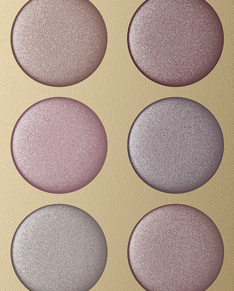 Eyeshadow Palette with Kraft Paper Box Mockup PSD #2