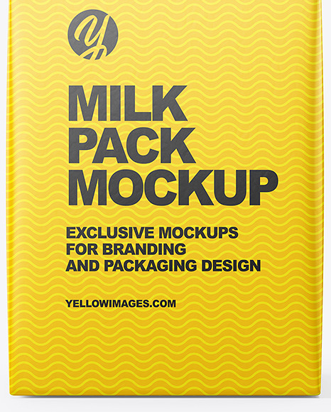 0.5l Milk Carton Packaging Box Mockup PSD #6