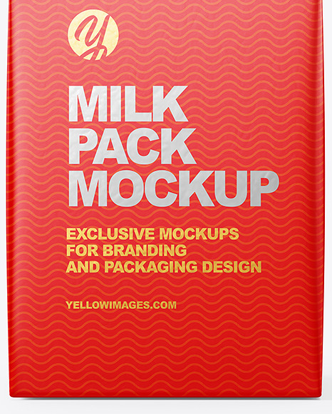 0.5l Milk Carton Packaging Box Mockup PSD #5