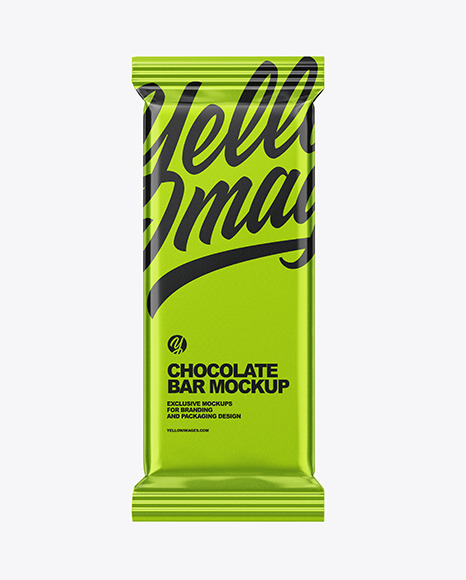 Metallized Chocolate Bar Mockup