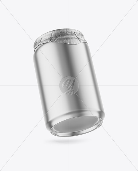 Download 250ml Matte Metallic Drink Can W Foil Lid Mockup In Can Mockups On Yellow Images Object Mockups