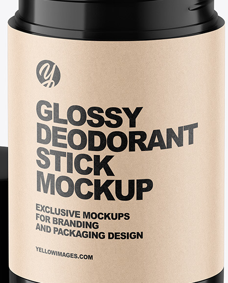 Free Glossy Plastic Deodorant Mockup Prototypes