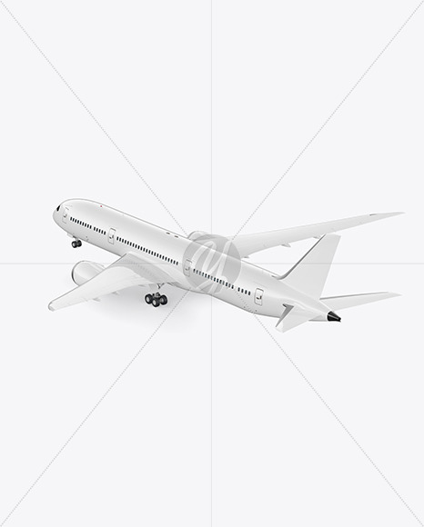 Free Aircraft Mockup - Back Half Side View PSD Mockups