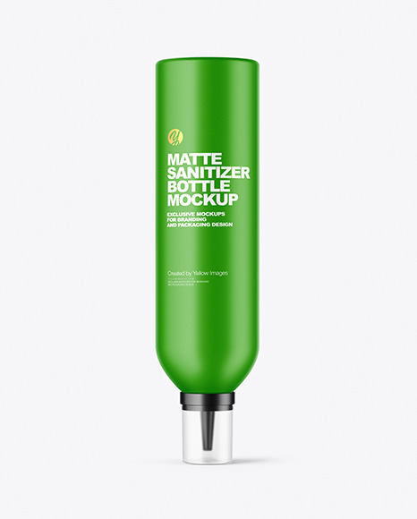 Matte Sanitizer Bottle Mockup