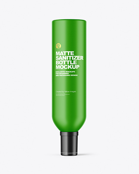 Matte Sanitizer Bottle Mockup PSD #2
