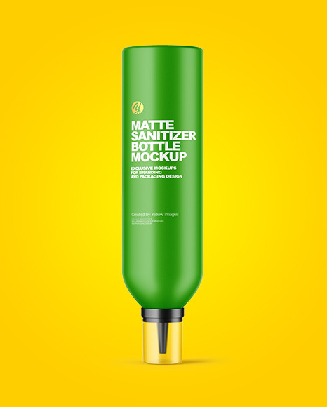 Matte Sanitizer Bottle Mockup PSD #1
